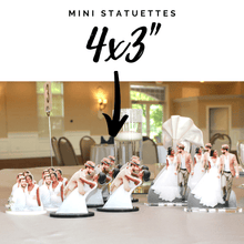 Load image into Gallery viewer, 4x3" Mini PhotoStatuettes™, Acrylic Photo Cut Outs, Picture Sculptures, Photo Cutouts, Picture Statuettes