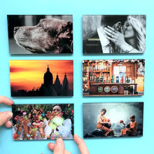 Load image into Gallery viewer, 4x6 AcryliPics™ Photo CutOuts, Stickable Photo Tiles, Acrylic Prints, Stick & Re-Stick