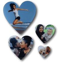 Load image into Gallery viewer, AcryliThins™ Heart Acrylic Prints - 1/8" Thin Stickable Photo Tiles