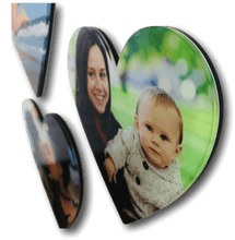 Load image into Gallery viewer, AcryliPics™ Heart Acrylic Prints Photo Tiles