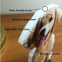 Load image into Gallery viewer, 5x7 PhotoStatuettes™ TRIPLE DEAL - Acrylic Photo Cut Outs, Picture Sculptures, Photo Cutouts, Picture Statuettes