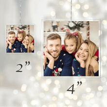 Load image into Gallery viewer, Acrylic Glass Photo Ornaments Square